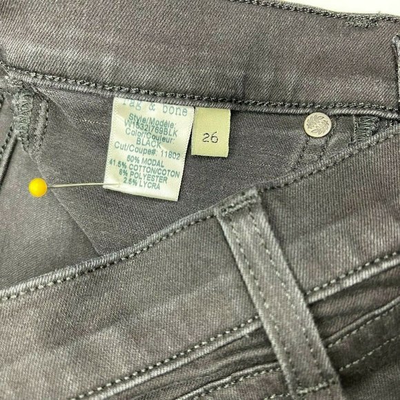 Rag Bone High Rise Skinny Denim Leggings Stretch Flat Front Jeans Women 26‎ EUC - Picture 9 of 11